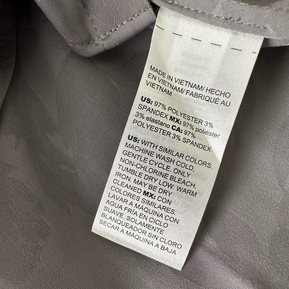 Chico's Gray Button Down Blouse - Size Small - image 8